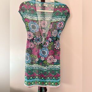 BECCA Flower Paisley Swim Cover-up